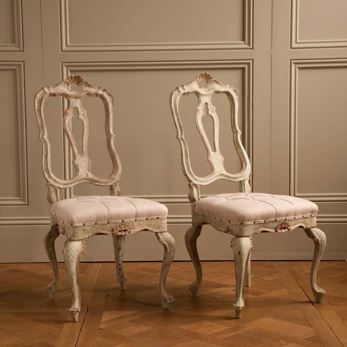 Set Of Six Venetian Dining Chairs photo for sale