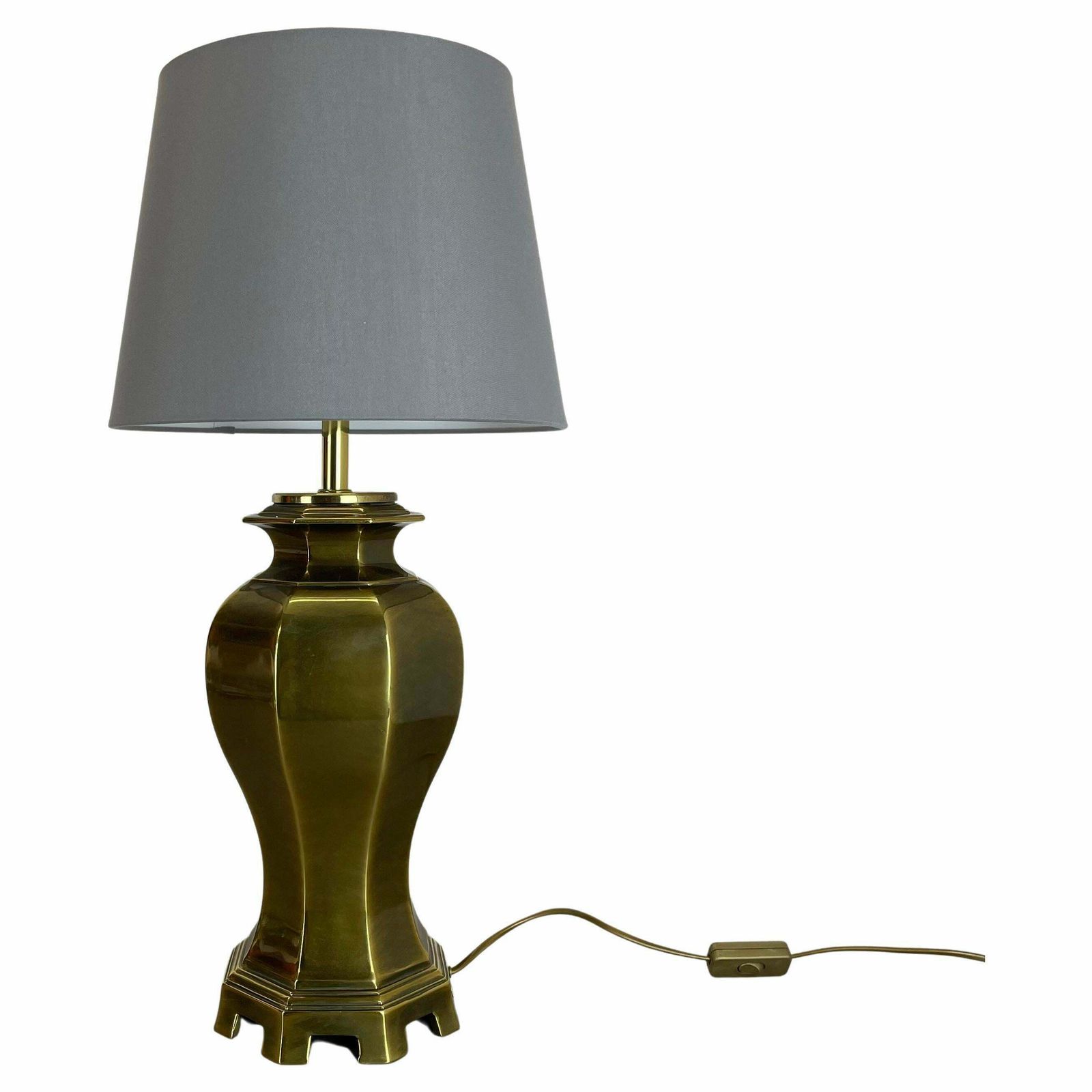 Original Hollywood Regency Stilnovo Style Brass Sputnik Table Light, Italy 1970s
