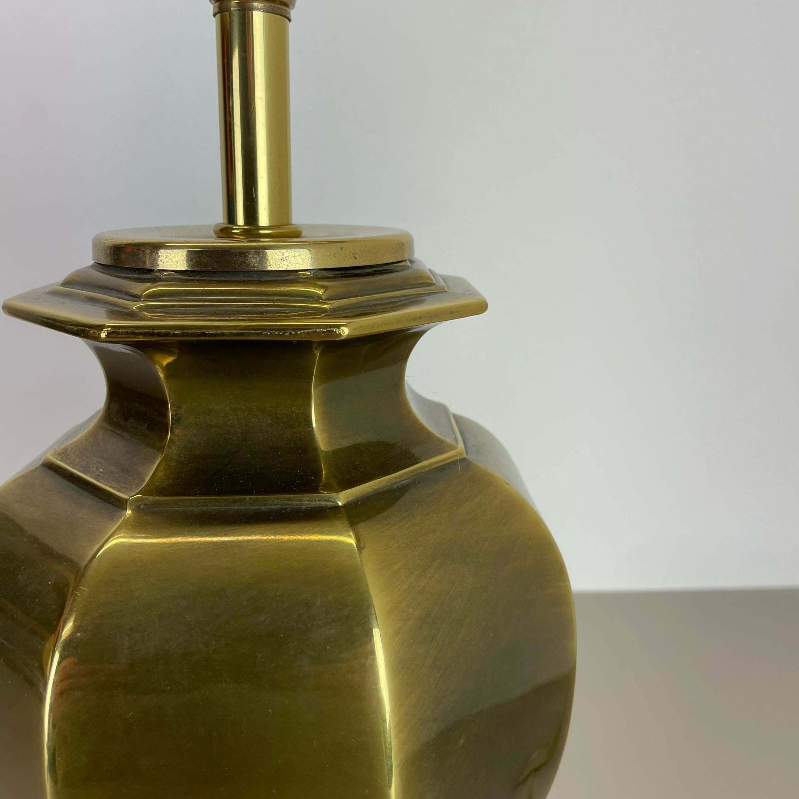 photo for sale Original Hollywood Regency Stilnovo Style Brass Sputnik Table Light, Italy 1970s