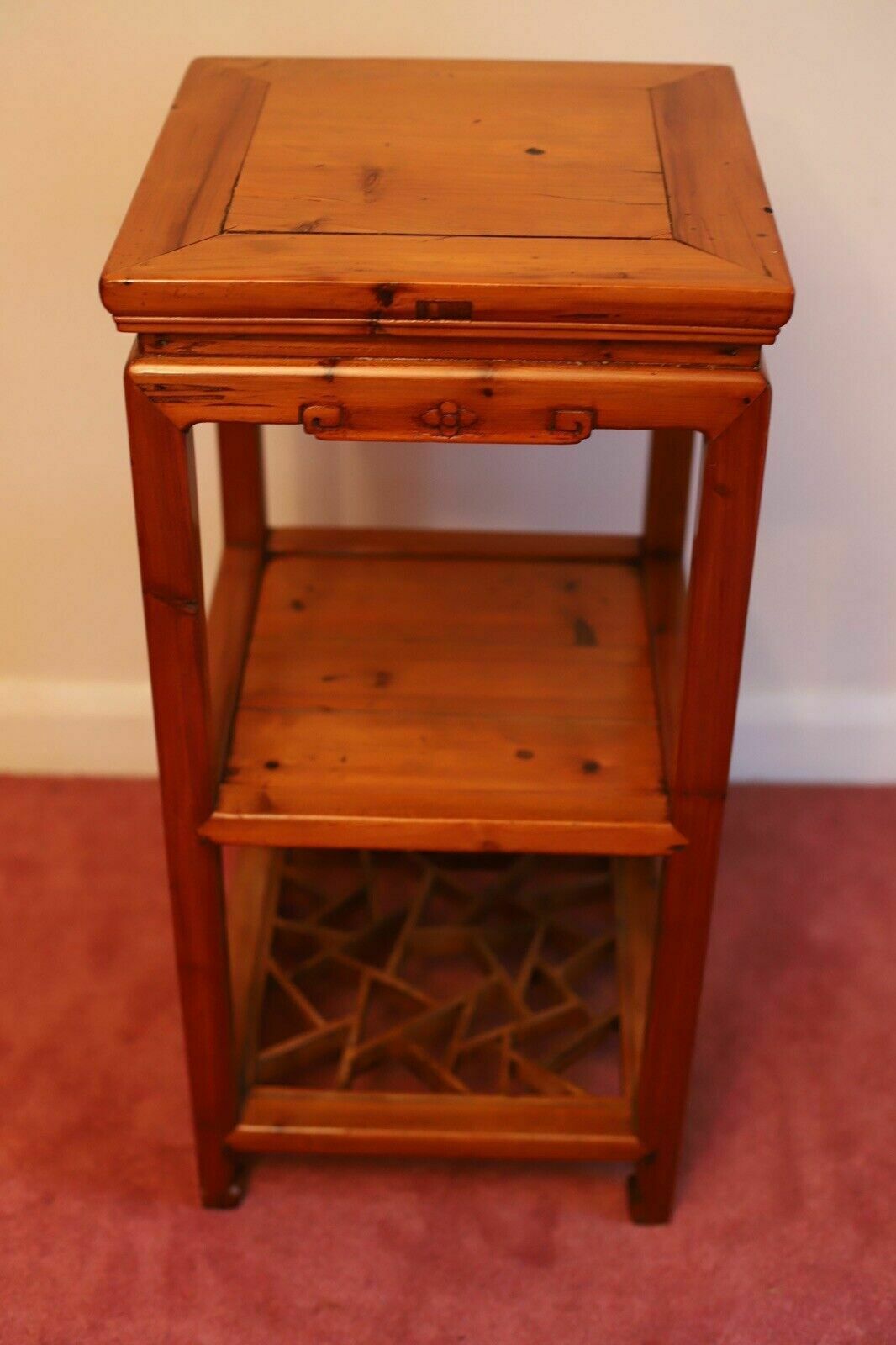 photo furniture Two Beautiful Chinese Softwood Lamp Tables
