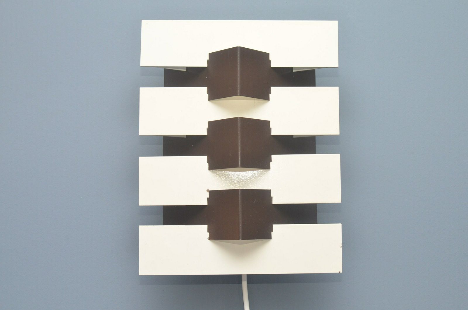 Dutch Geometric Wall Lamp By J.J.M. Hoogervorst For Anvia Almelo, 1960s photo vinterior