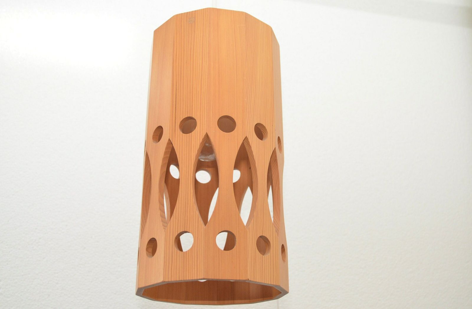 Midcentury Wooden Swivel Wall Lamp By Ab Nordsik , Sweden 1970s photo 158.0