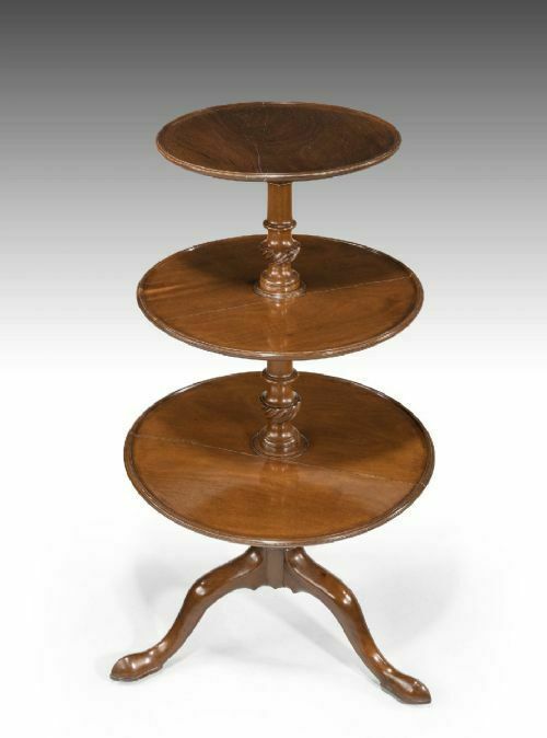 George III Mahogany Three Tier Dumbwaiter photo furniture