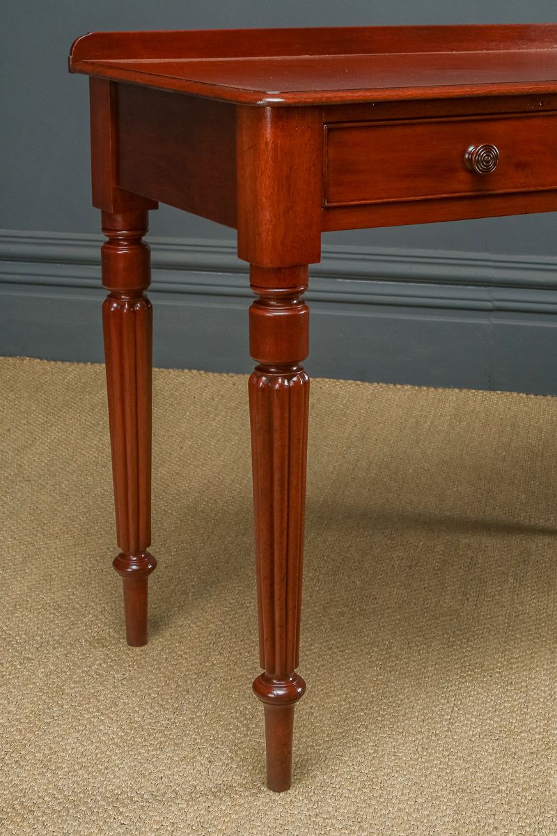 English Victorian Mahogany  Occasional Table With Drawers (Circa 1840) photo Furniture