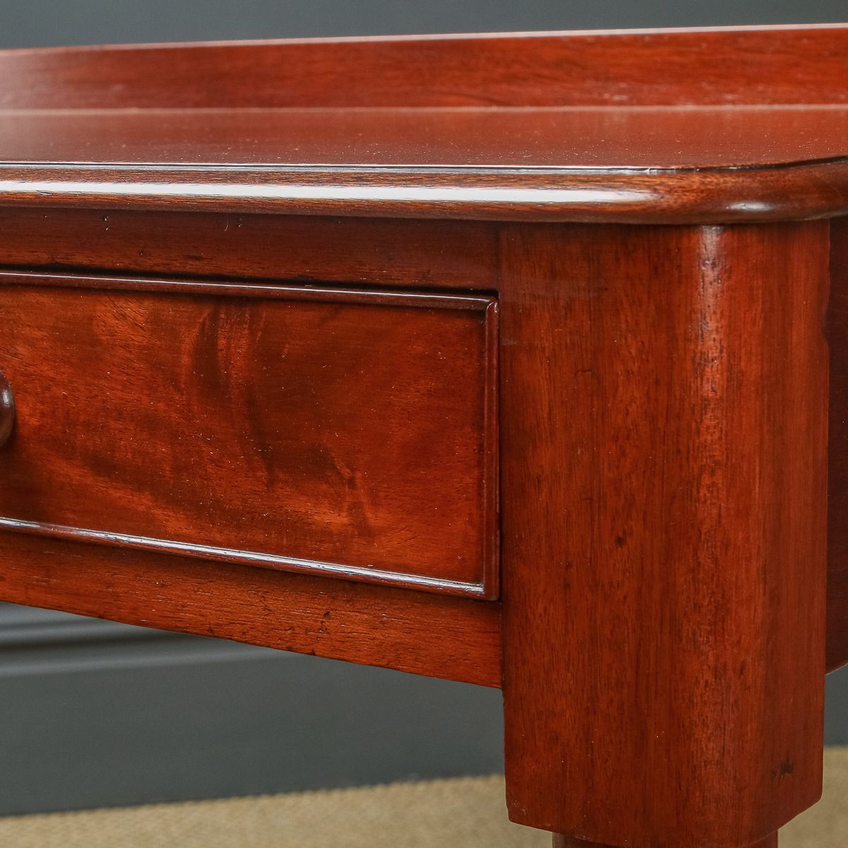 photo for sale English Victorian Mahogany  Occasional Table With Drawers (Circa 1840)