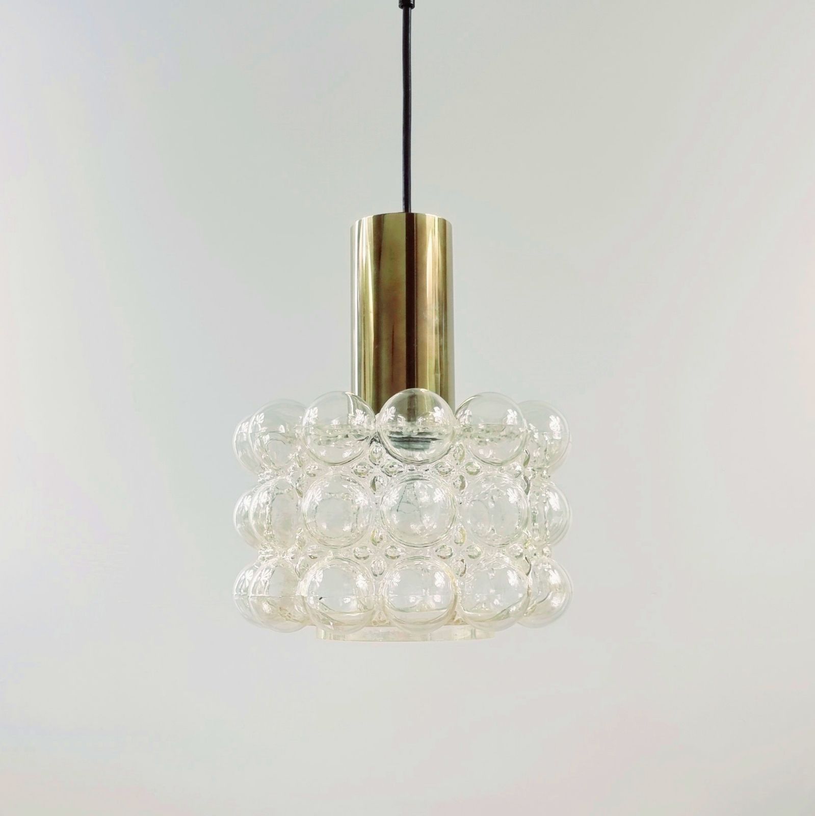 Mid Century Modern Bubble Glass Ceiling Lamp By Helena Tynell For Limburg, Germany, 1960s photo for sale