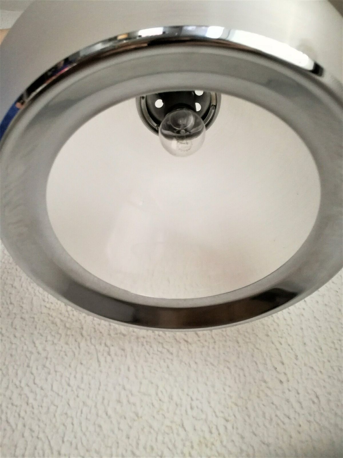 Meblo Guzzini Small Transparent Bud Light / Pendant Light / Midcentury Modern Style / Vintage Yugoslavia And Italy photo vinterior