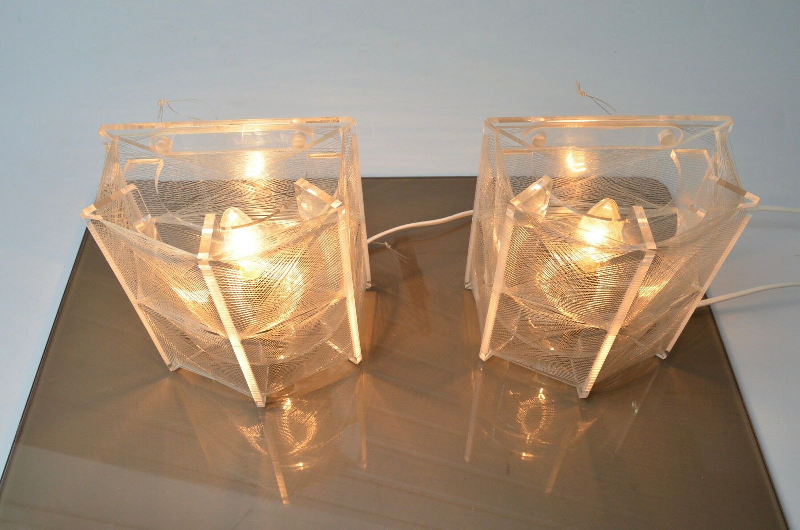 Pair Of Vintage Ultra Rare Wall Lamps By Paul Secon For Sompex Germany, 1970s photo Lighting