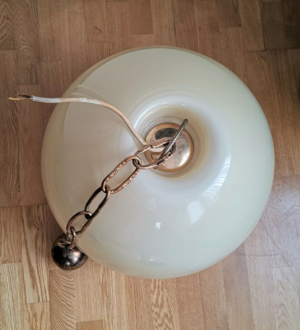 Vintage Murano De Majo Lamp  Huge Floor Or Pendant Light  Bell Shape  60s 70s Italy photo vinterior