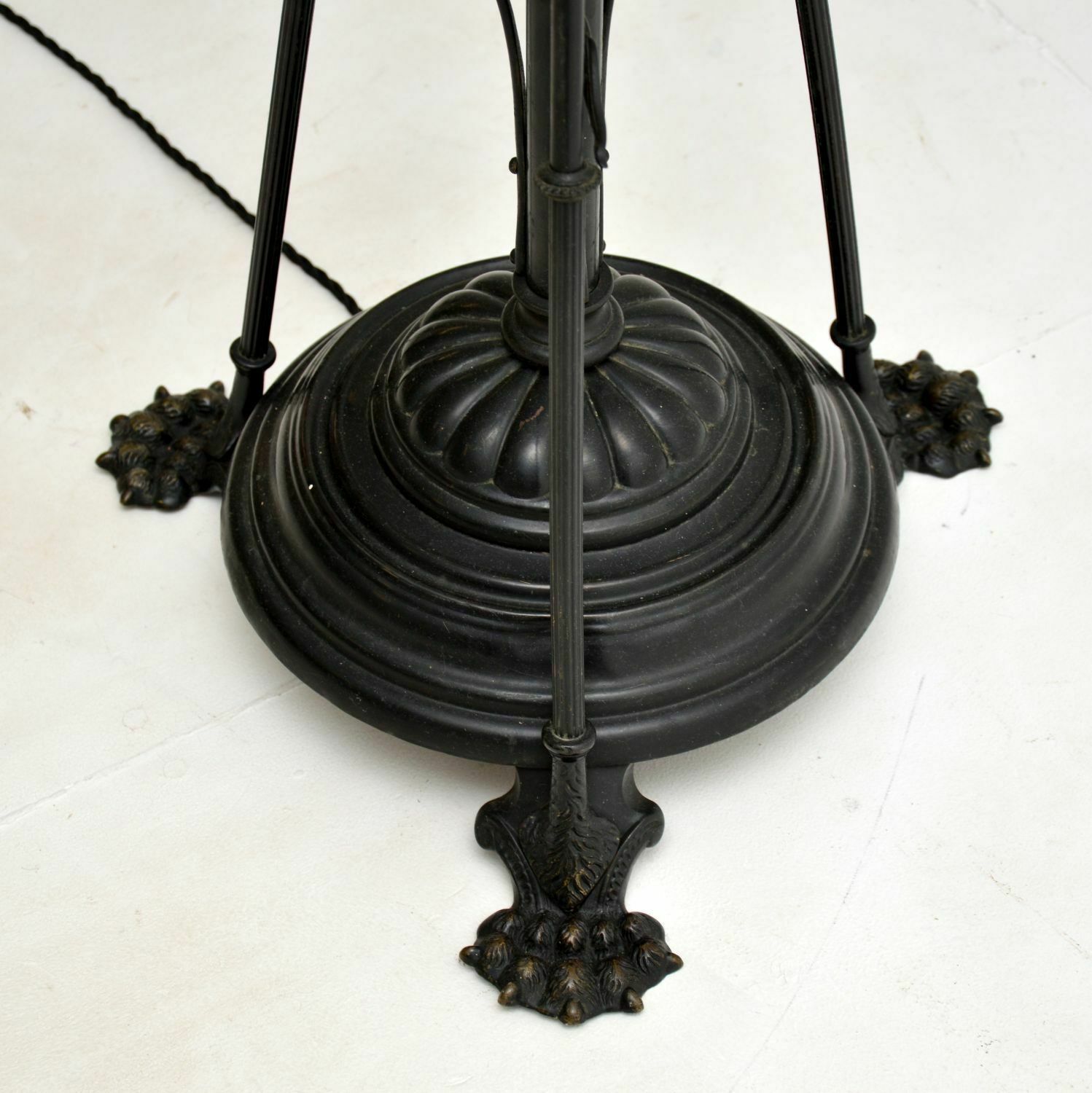 Antique Edwardian Art Nouveau Iron Floor Lamp photo 455.52