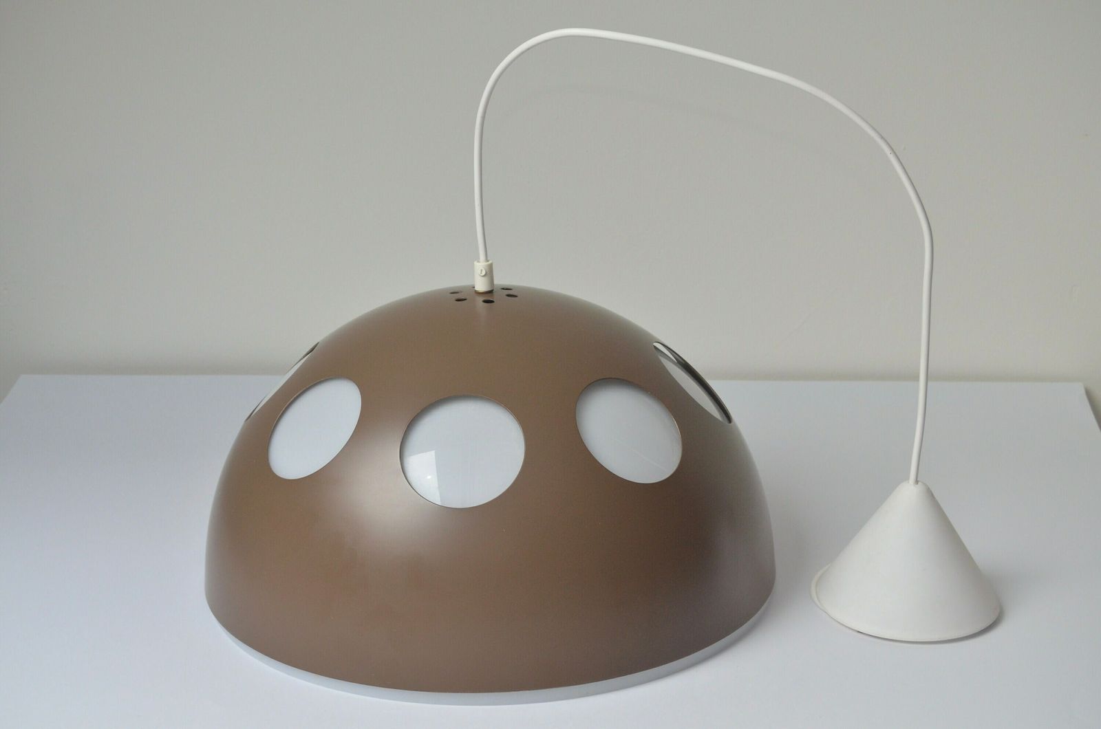 photo for sale Vintage Space Ufo Hanging Lamp "El Duomo" Made By Raak Amsterdam, Midcentury Modern 1970s
