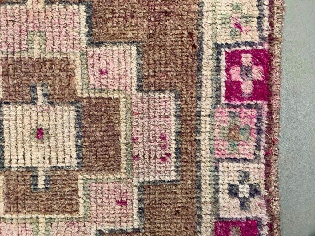 Vintage Turkish Tribal Runner 360x93 Cm Veg Dye Wool Rug Tribal, Handmade photo buy