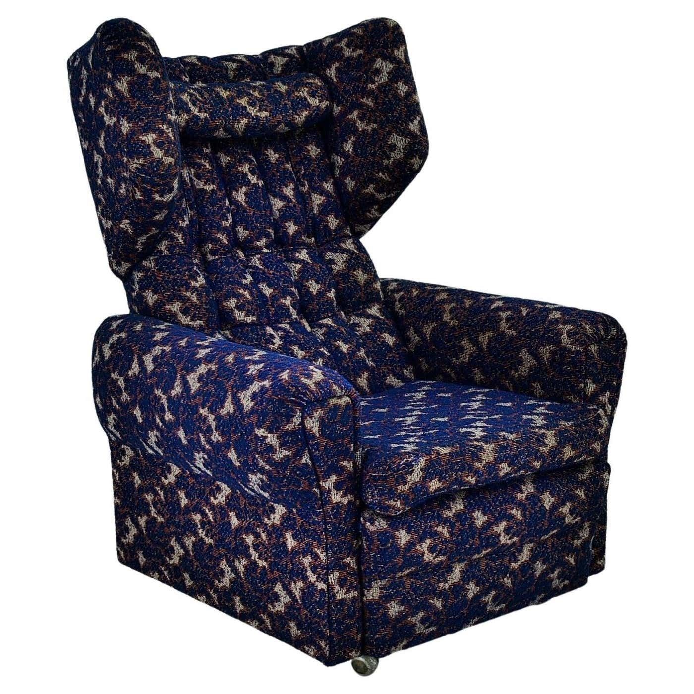 1960s Mid Century Wing Armchair, Czechoslovakia photo furniture