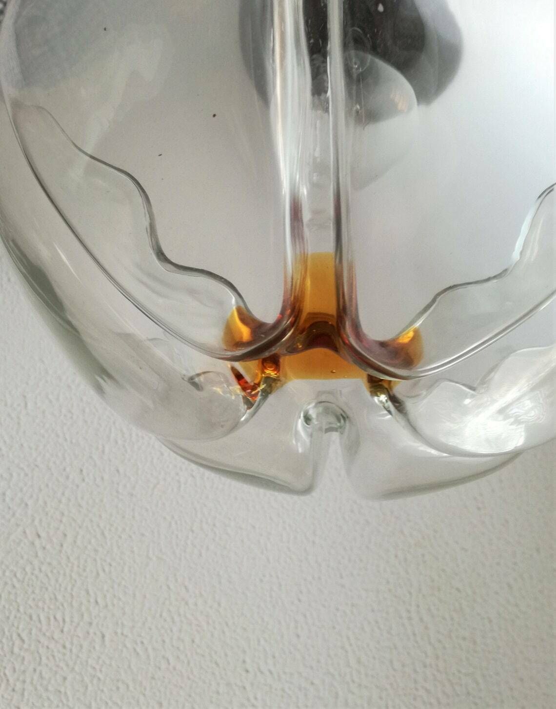 Xl Mazzega Pendant Light / Murano Glass Sphere / 60s Italian Style / Mid Century Modern Home / Vintage photo Lighting