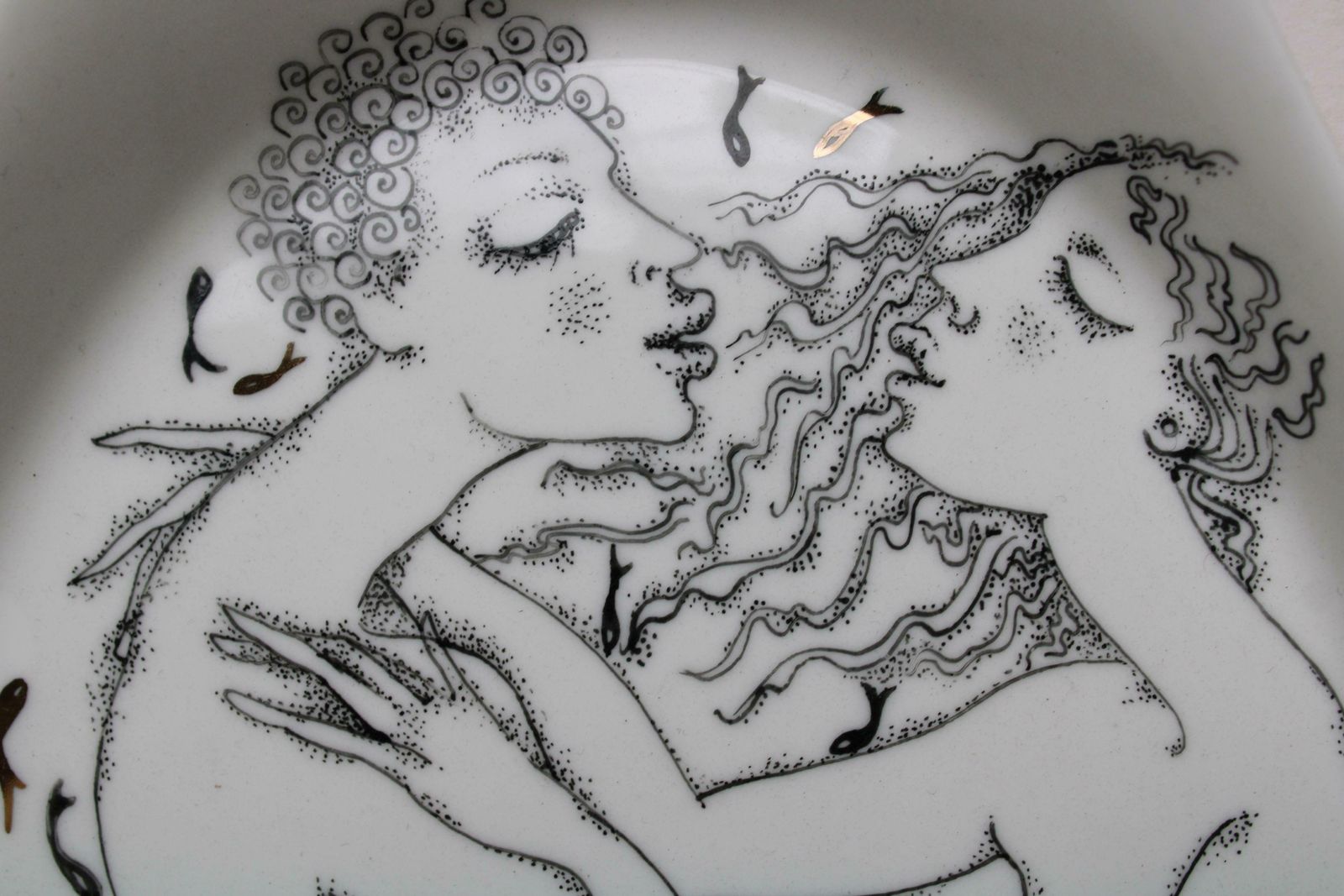 Ieva Liepina Water 2009, Painted Porcelain Plate, photo for sale
