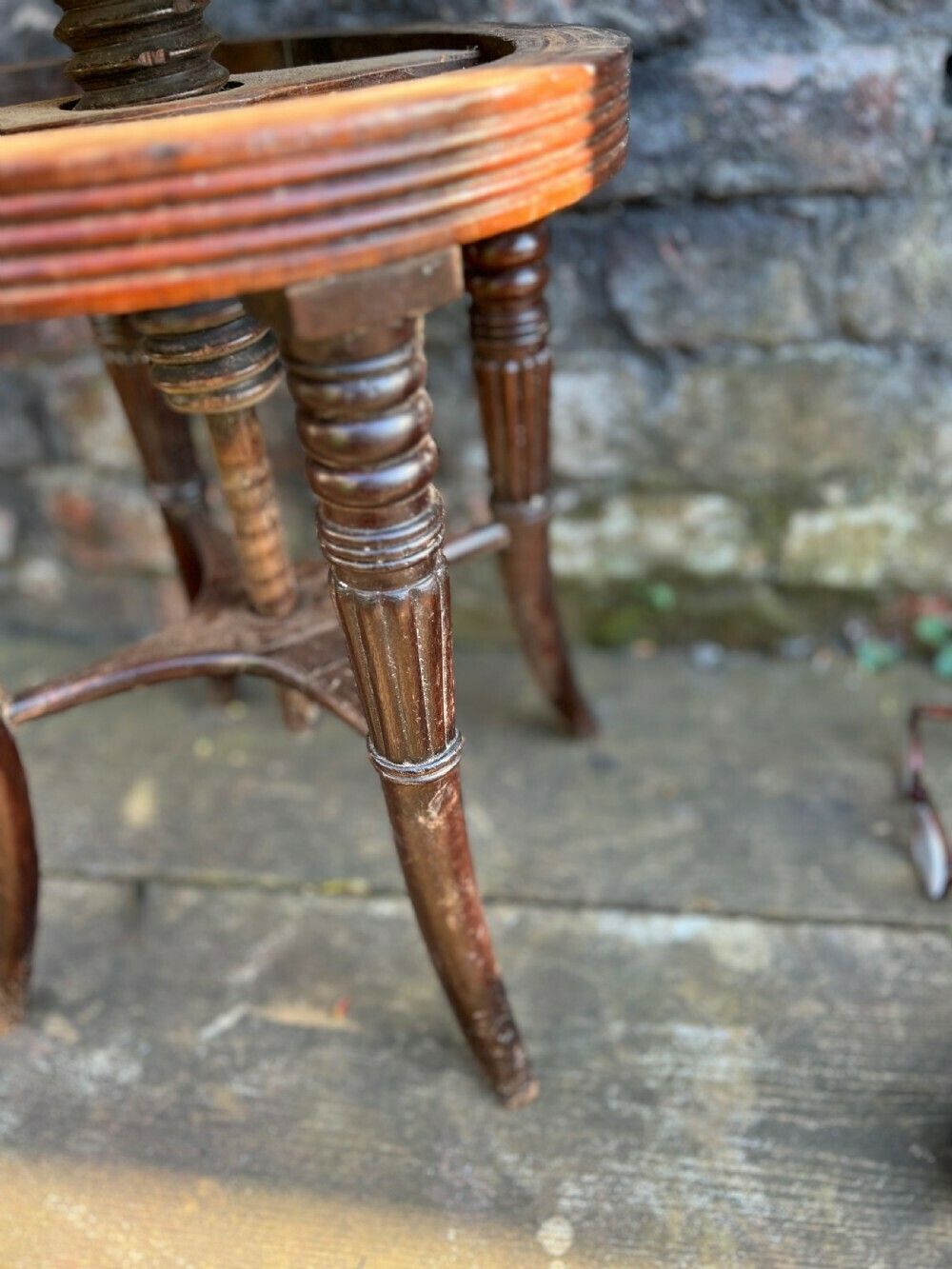 Mahogany Revolving Stool In The Manner Of Gillows photo vinterior