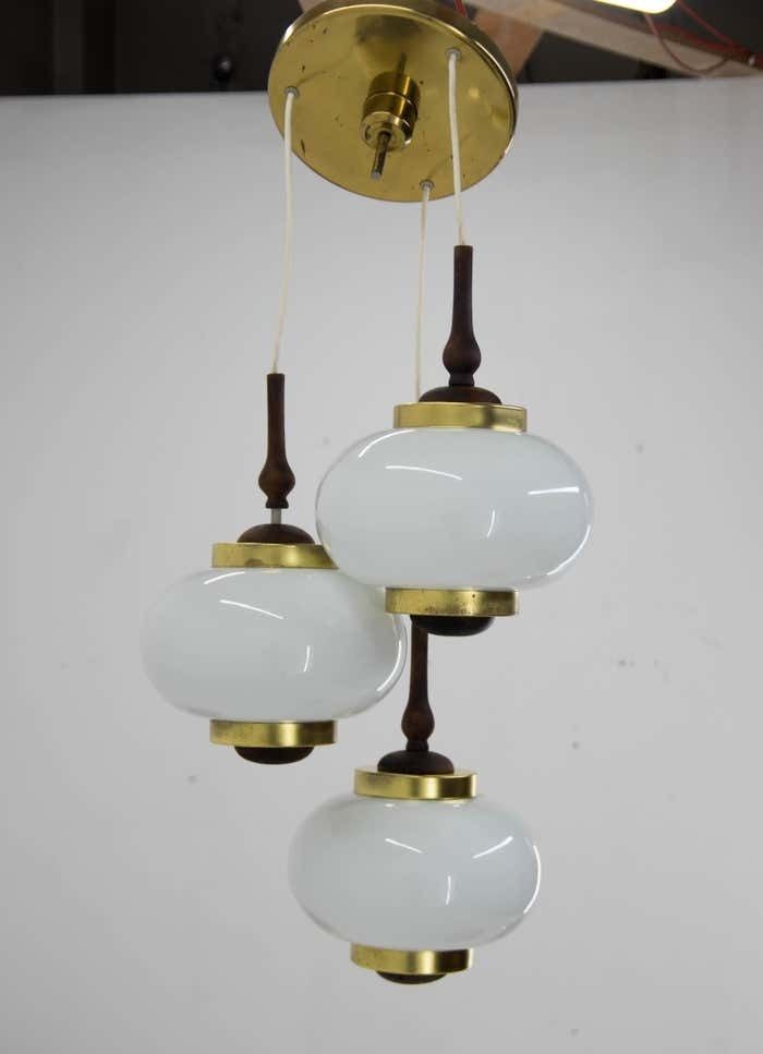 Midcentury Chandelier By Polam Bielsko, Poland, 1970s photo furniture