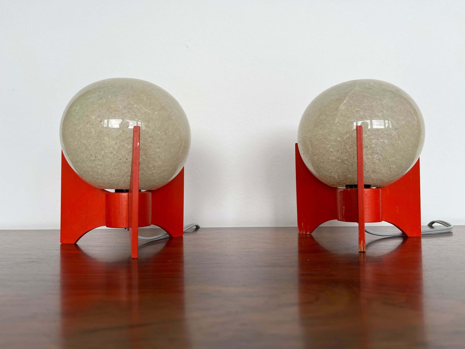 Pair Of Space Age Table Lamps Rocket By Pokrok Zilina, 1970s photo 503.0