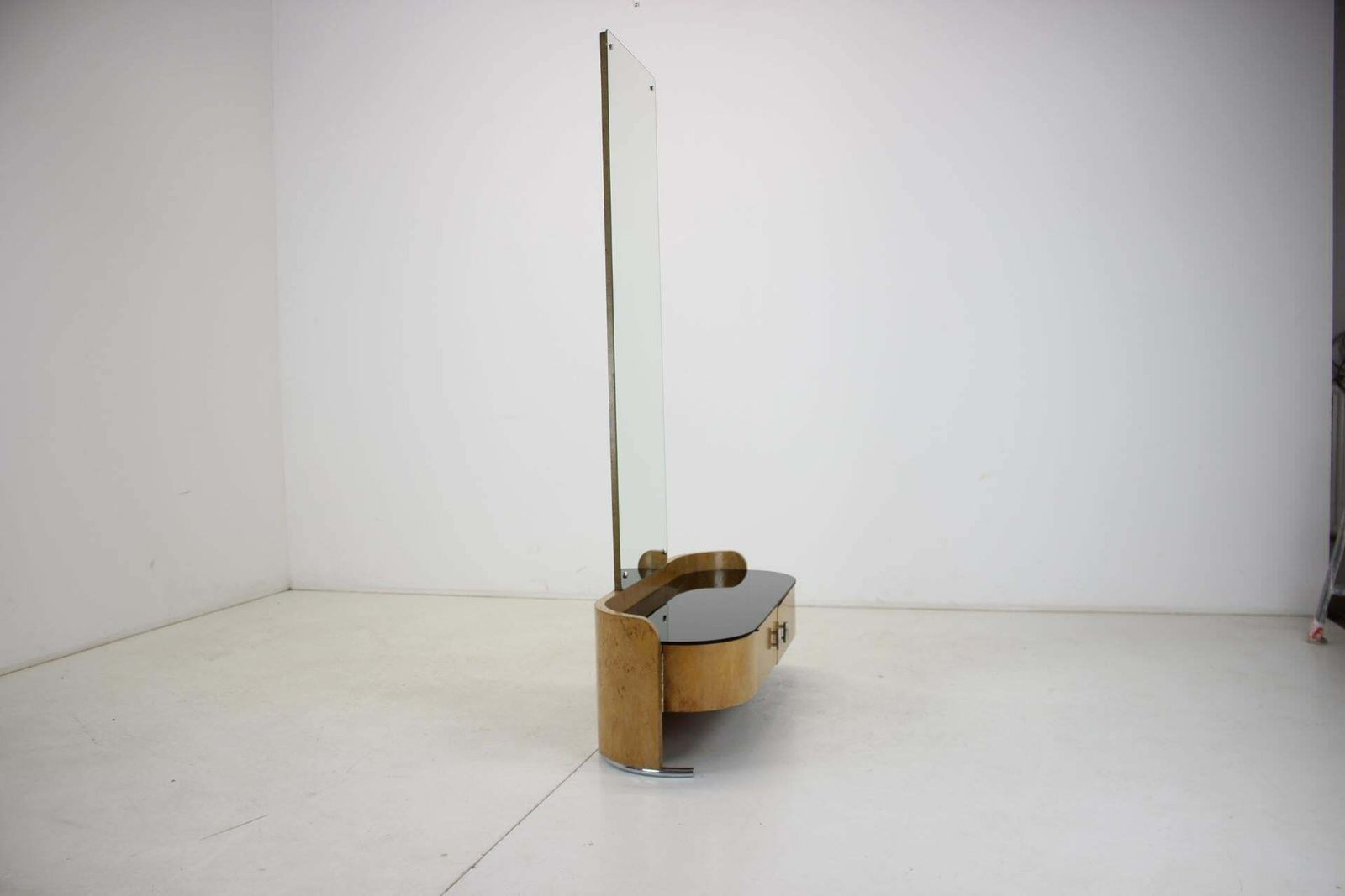Furniture Art Deco Mirror Tubular Cabinet, Czechoslovakia, 1937 photo