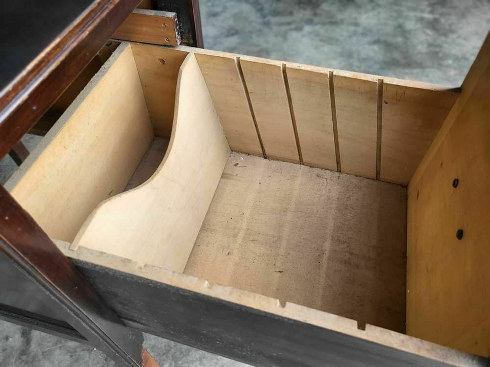 Vintage 20thc Mahogany Single Drawer Filing Record Cabinet Tall Legs Side Table photo for sale