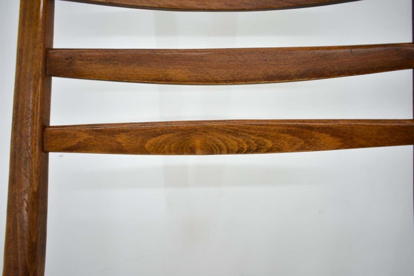 Furniture 1960s Set Of Four Dining Bentwood Chairs By Ton, Czechoslovakia photo
