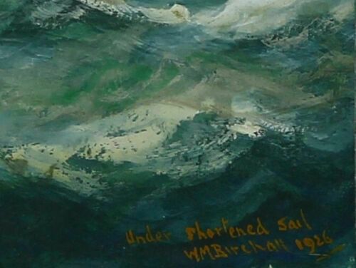 Watercolour And Gouache By William Minshall Birchall. Under Shortened Sail photo for sale