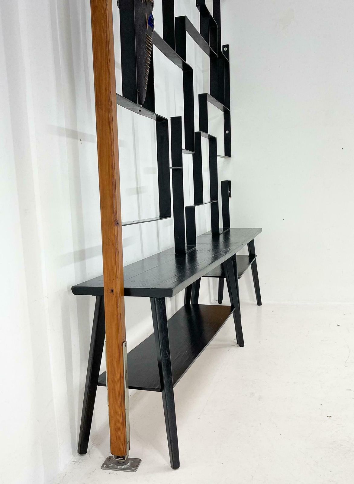 photo for sale 1960''S Art Wall Unit Or Room Divider With Sculpture By Jelínek