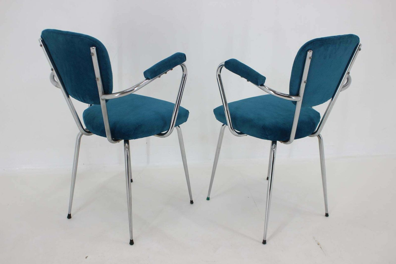 1960s Pair Of Italian Armchairs In Needlecord photo vintage