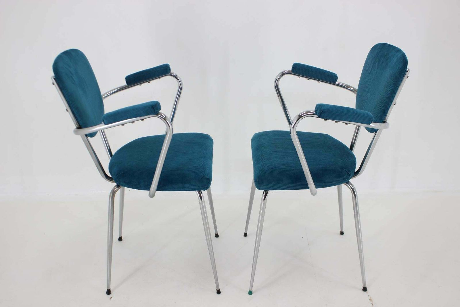 photo furniture 1960s Pair Of Italian Armchairs In Needlecord