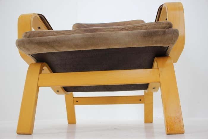 photo vintage 1970s Pair Of Yngve Ekström "Contino" Leather Armachair, Sweden