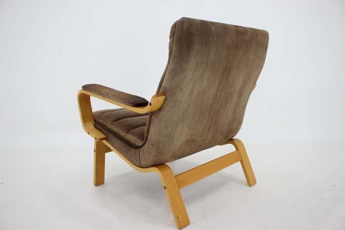 1970s Yngve Ekström "Contino" Leather Armchair, Sweden photo vinterior