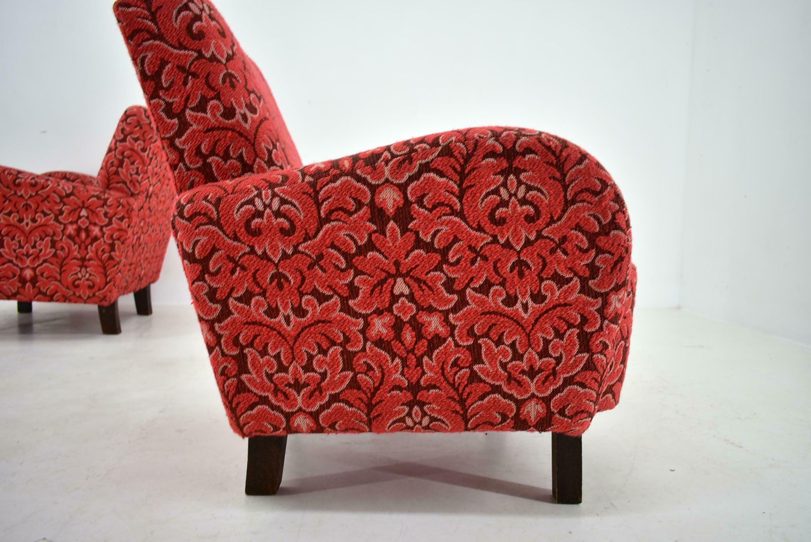 photo furniture Set Of Two Rare Art Deco Armchairs H 283 By Jindřich Halabala, 1949s