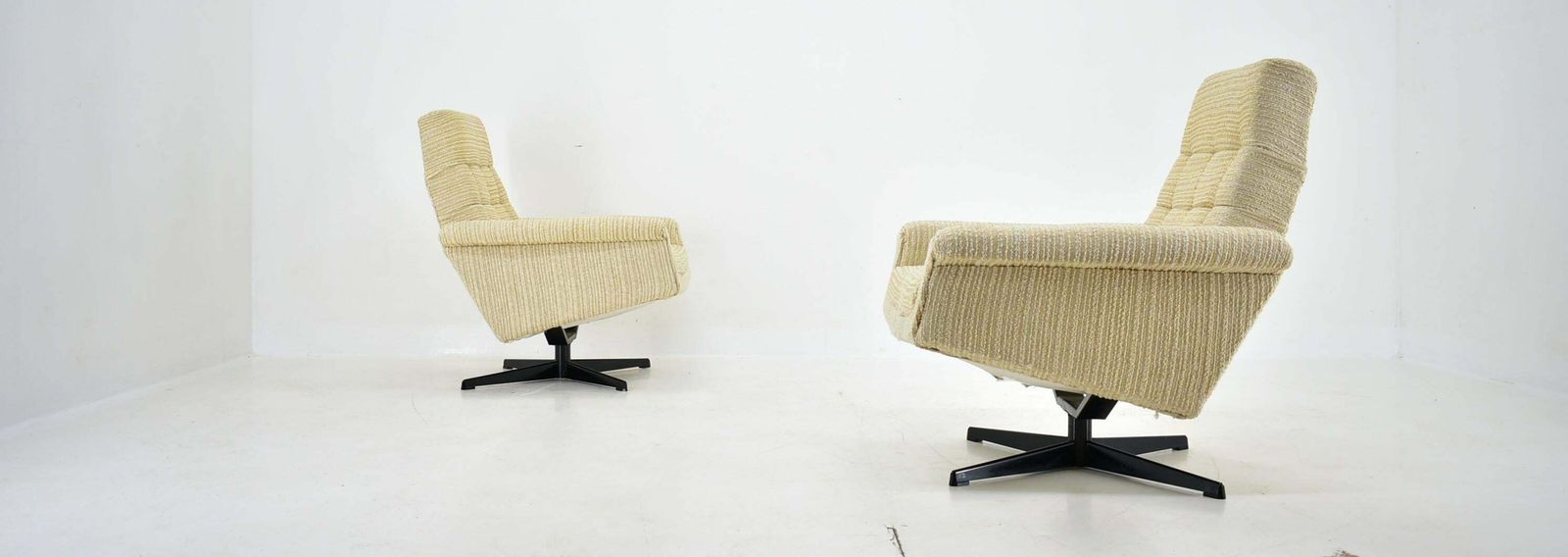 Pair Of Armchairs, Tabouret By Morávek A Munzar , 1968s photo for sale