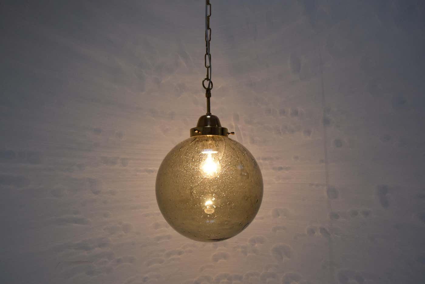 photo for sale Mid Century Glass Pendant, Kamenicky Senov, 1960's