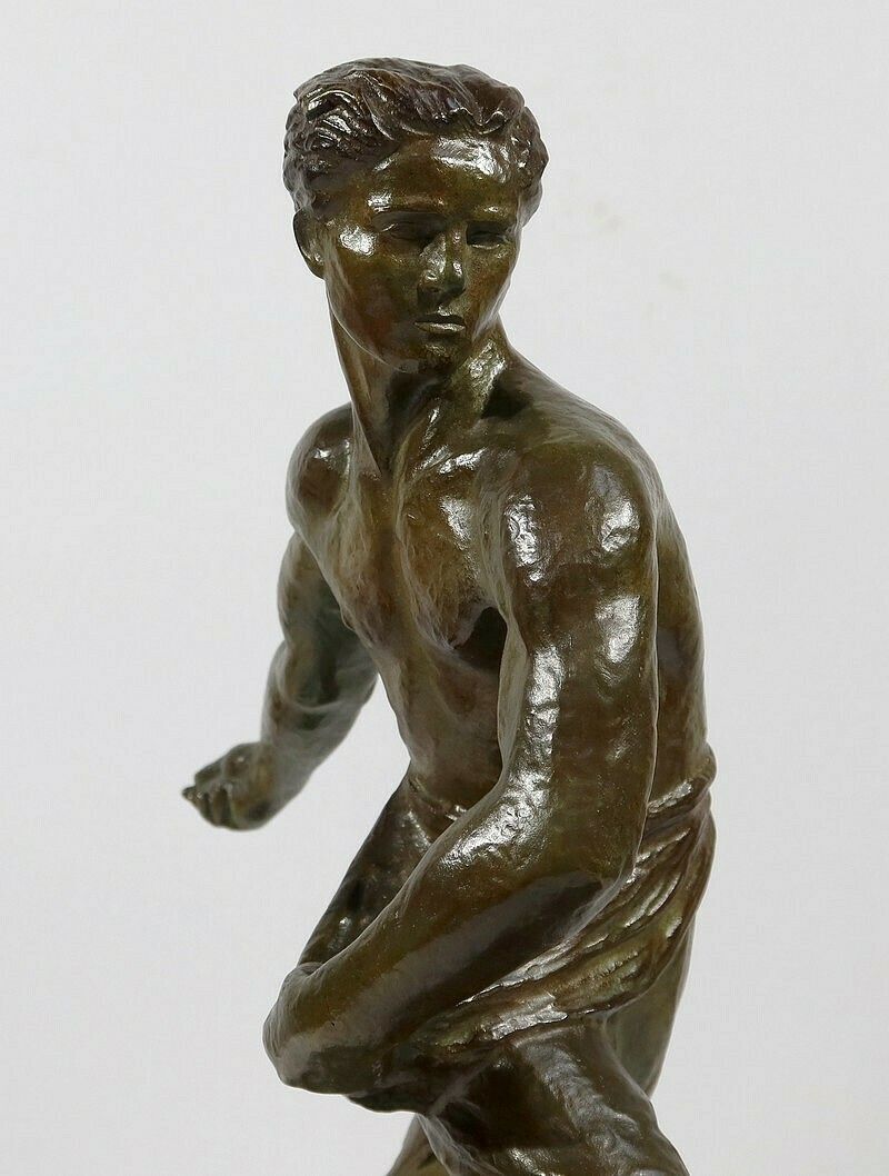 photo vintage Bronze “The Sower” By A. Kelety, Art Deco – 1930