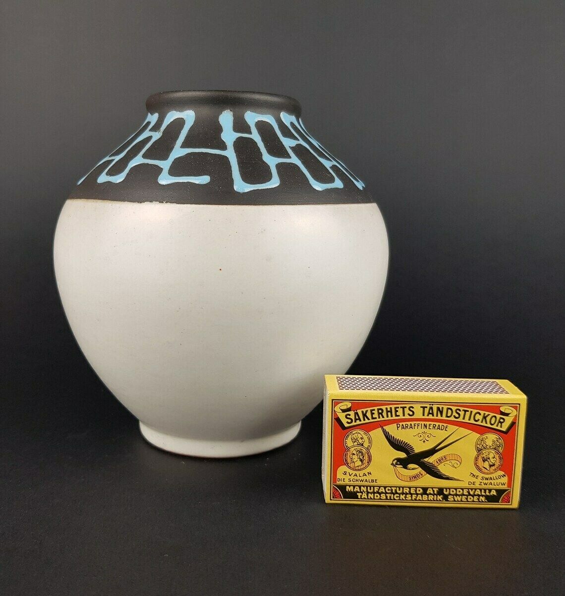 Vintage Carstens Keramik Bolvaas 652 13 West German Pottery Jaren 1960 Fat Lava photo furniture