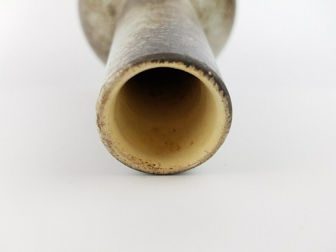 Vintage Lapitesta Kunst Töpferei Elegant Brown And White Vase 431/28 West German Pottery 1960s photo 86.0