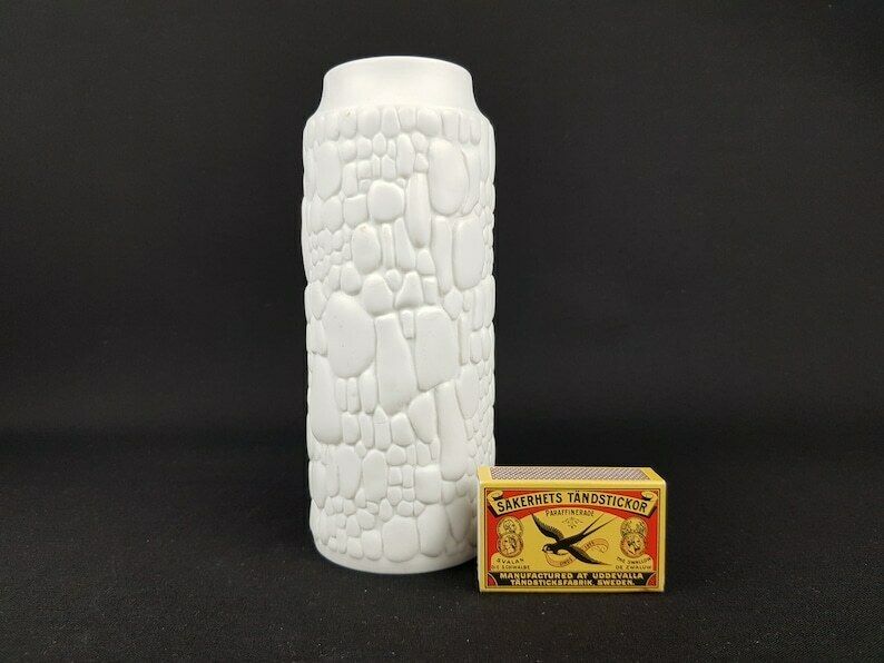 Vintage Ak Kaiser 3d Reliëfvaas 251 17 Met Krokodil /Reptieldecor – West German Pottery, Jaren 1970 photo furniture