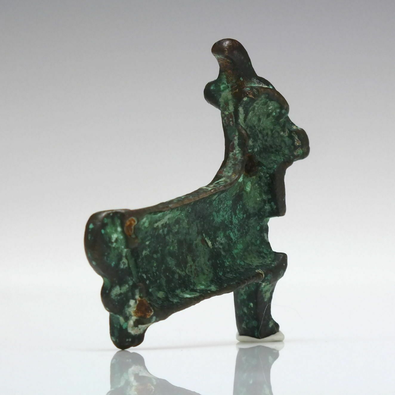 Ancient Byzantine Bronze Figural Animal Lock 6th   10th Century Ce photo vintage