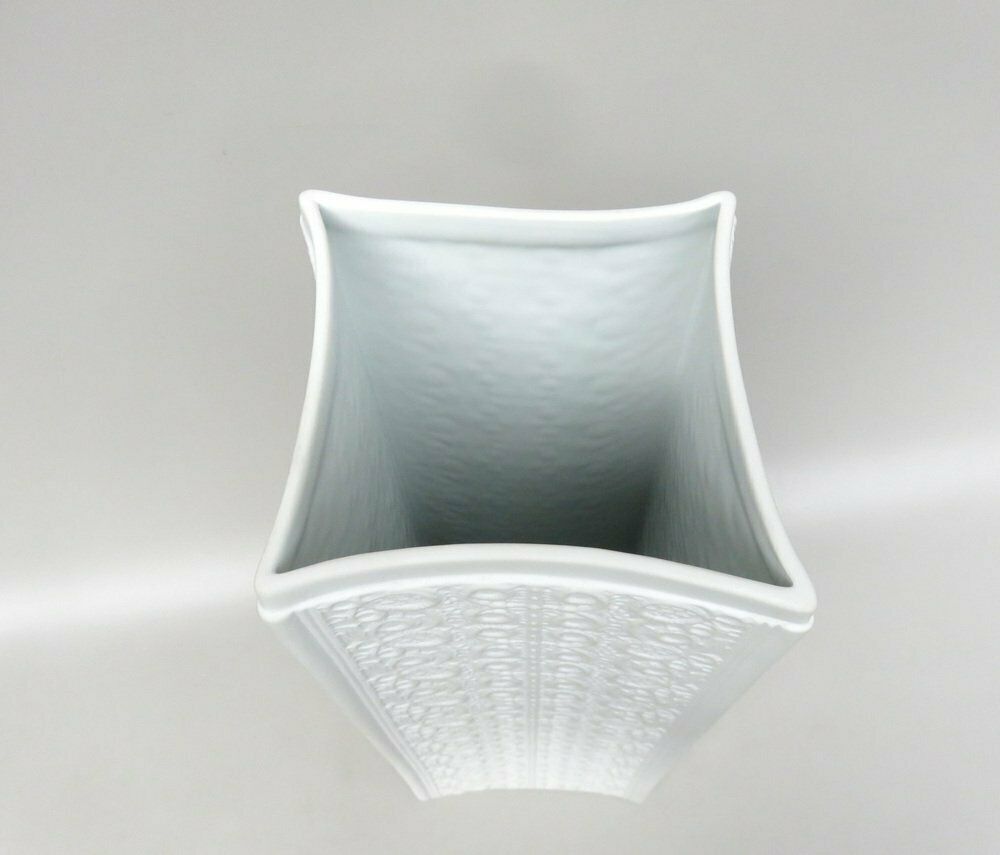 photo furniture Op Art Floor Vase In Biscuit Porcelain From Schumann Arzberg, Bavaria, Germany, 1970s