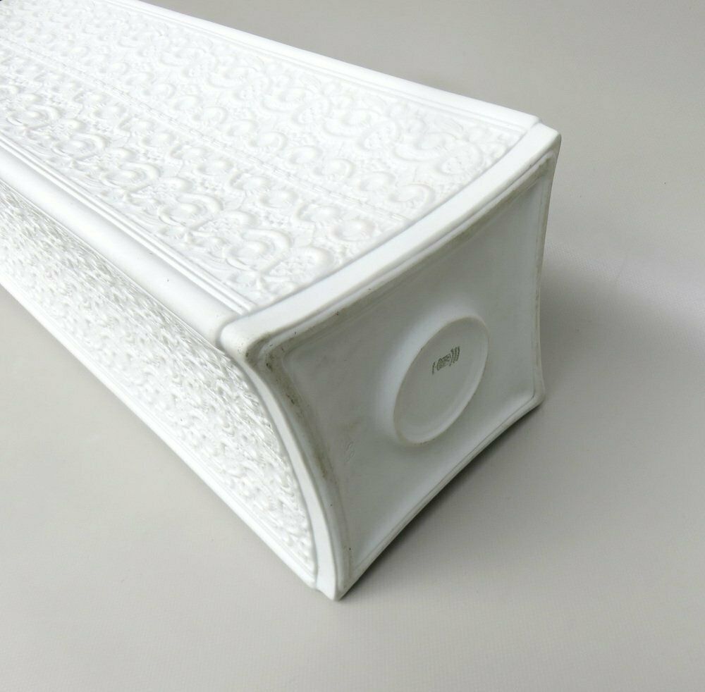 photo vinterior Op Art Floor Vase In Biscuit Porcelain From Schumann Arzberg, Bavaria, Germany, 1970s