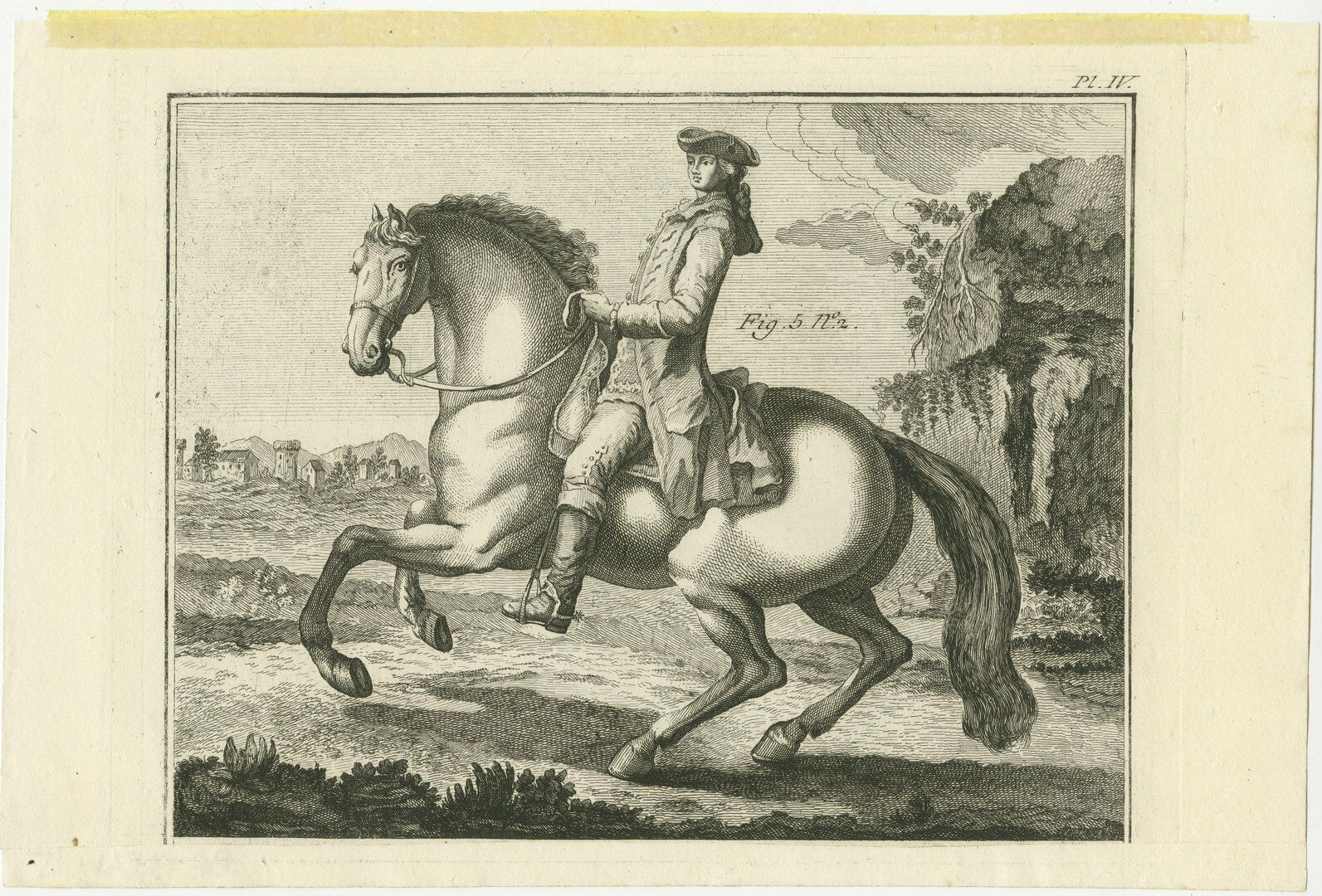 Set Of 2 Antique Prints Of Horse Riding: United Gallop & Disunited Gallop photo furniture