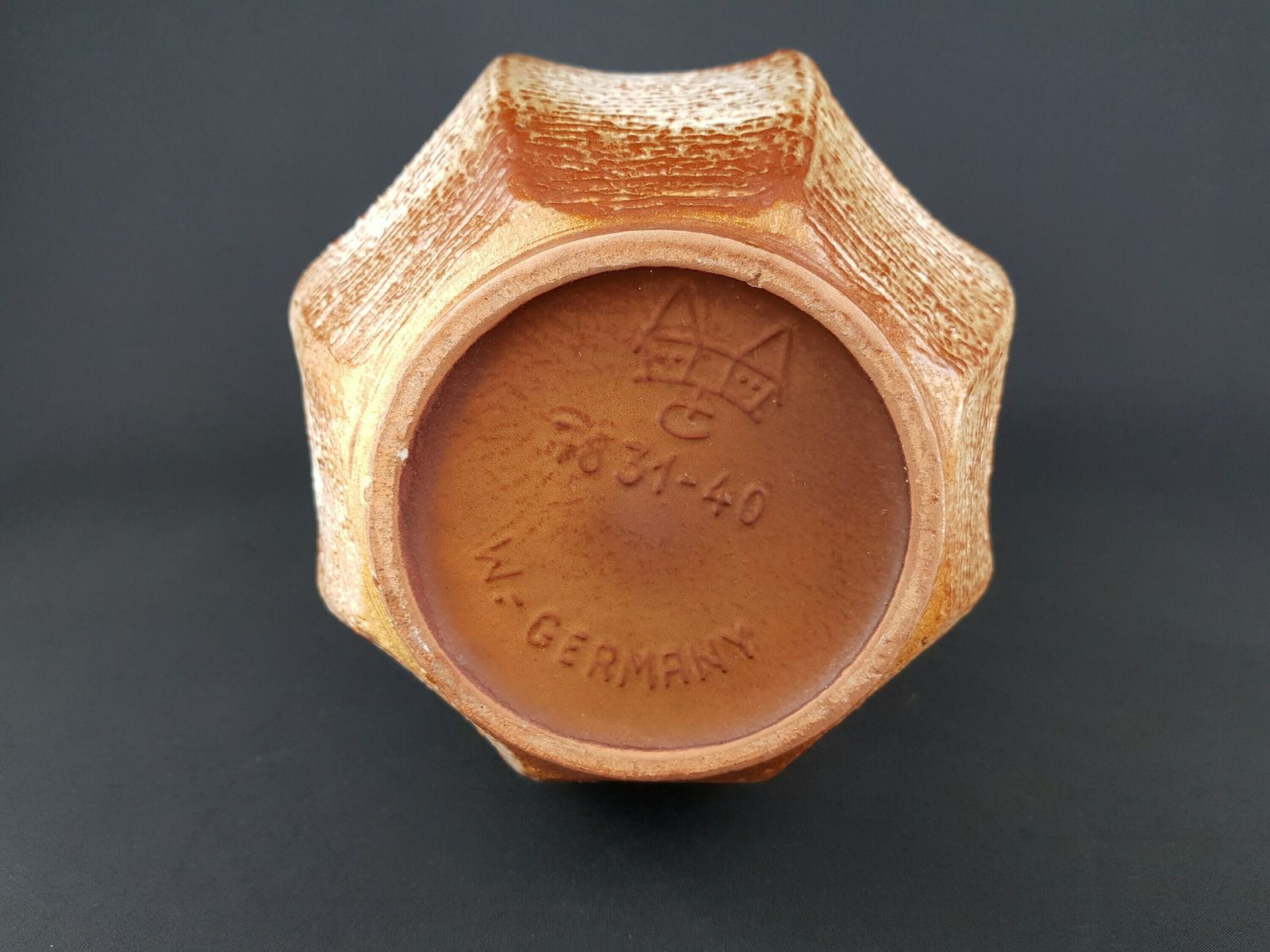 Vintage Carstens Tonnieshof Keramik Grote Beige Vaas 7831 40 West German Pottery Jaren 1960 photo vinterior