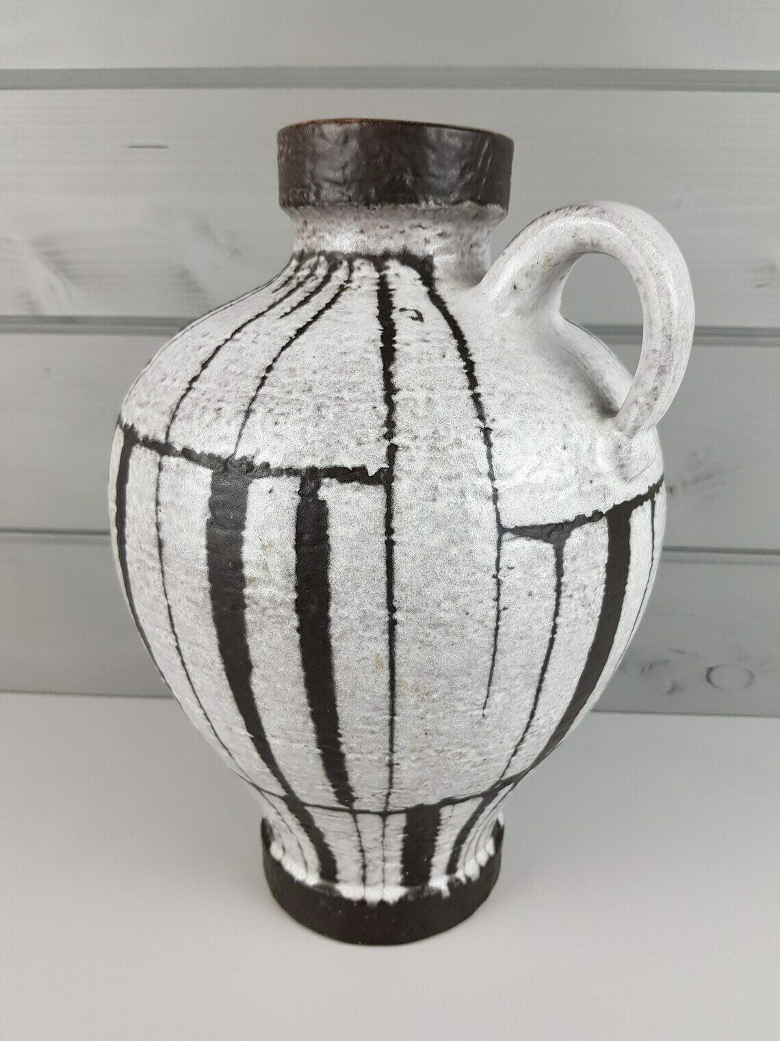 Vintage Carstens Keramik Island Serie Vase 228 34 By Gerda Heukeroth West German Pottery photo Home Decor