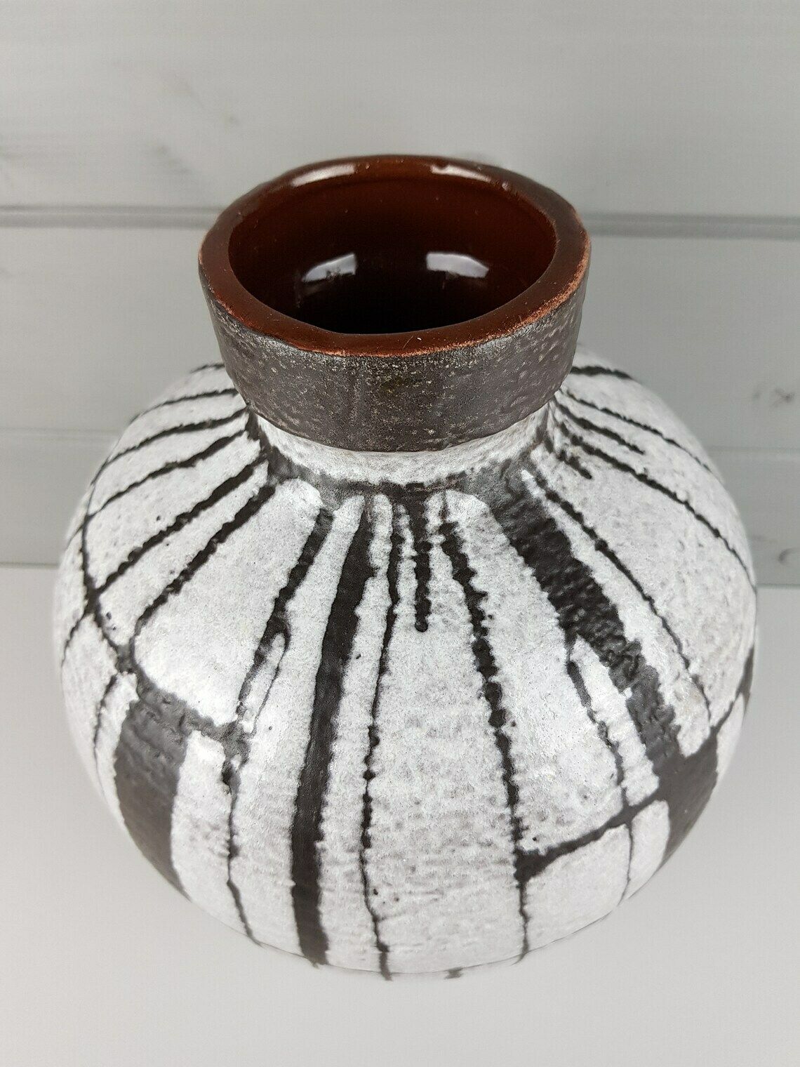 Vintage Carstens Keramik Island Serie Vase 228 34 By Gerda Heukeroth West German Pottery photo vinterior