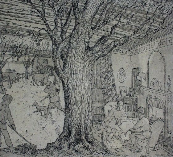 Lithograph "Four Seasons" By The Artist Felicity Father C1977 photo 270.0