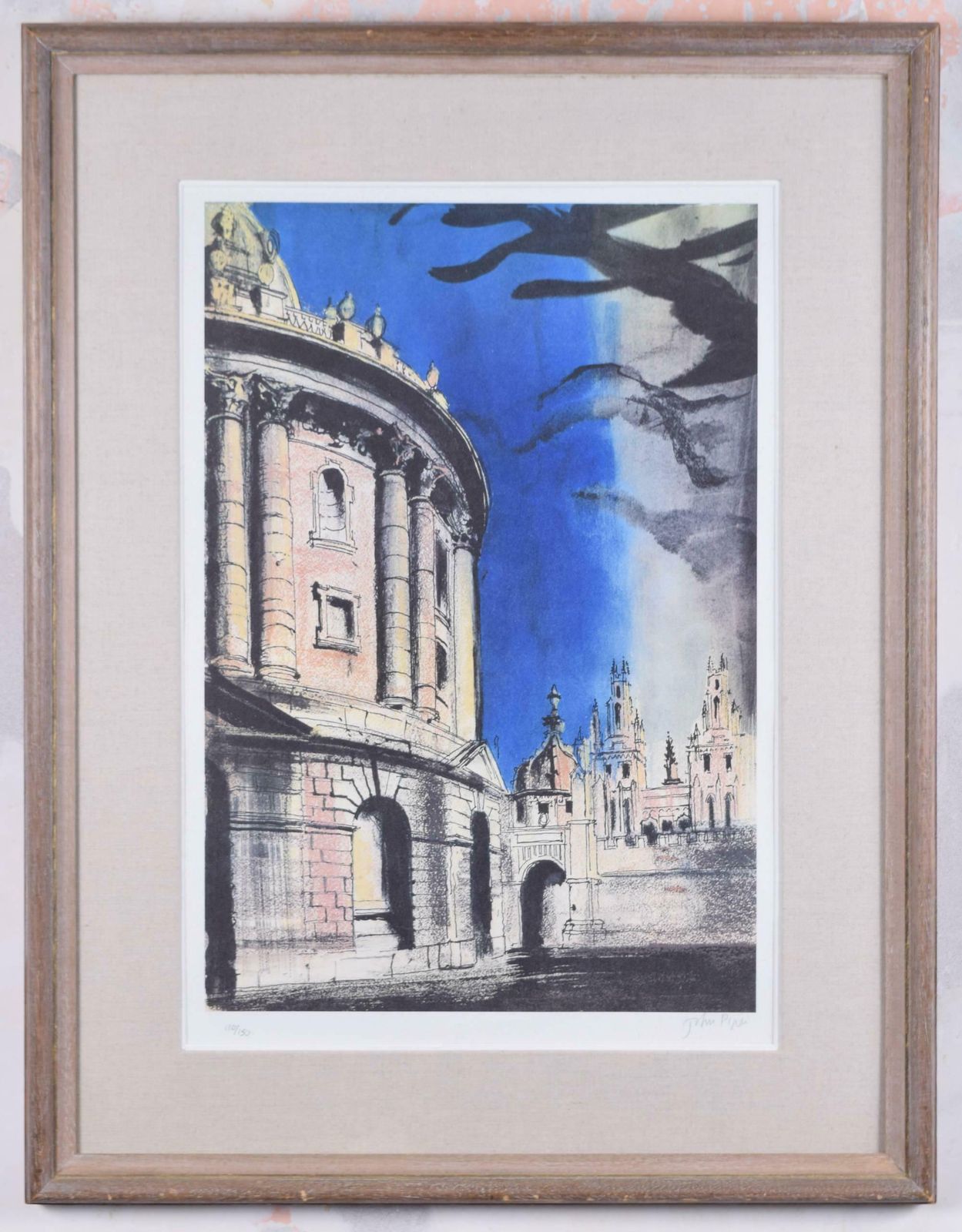John Piper Ch Radcliffe Camera, University Of Oxford Signed Lithograph Print