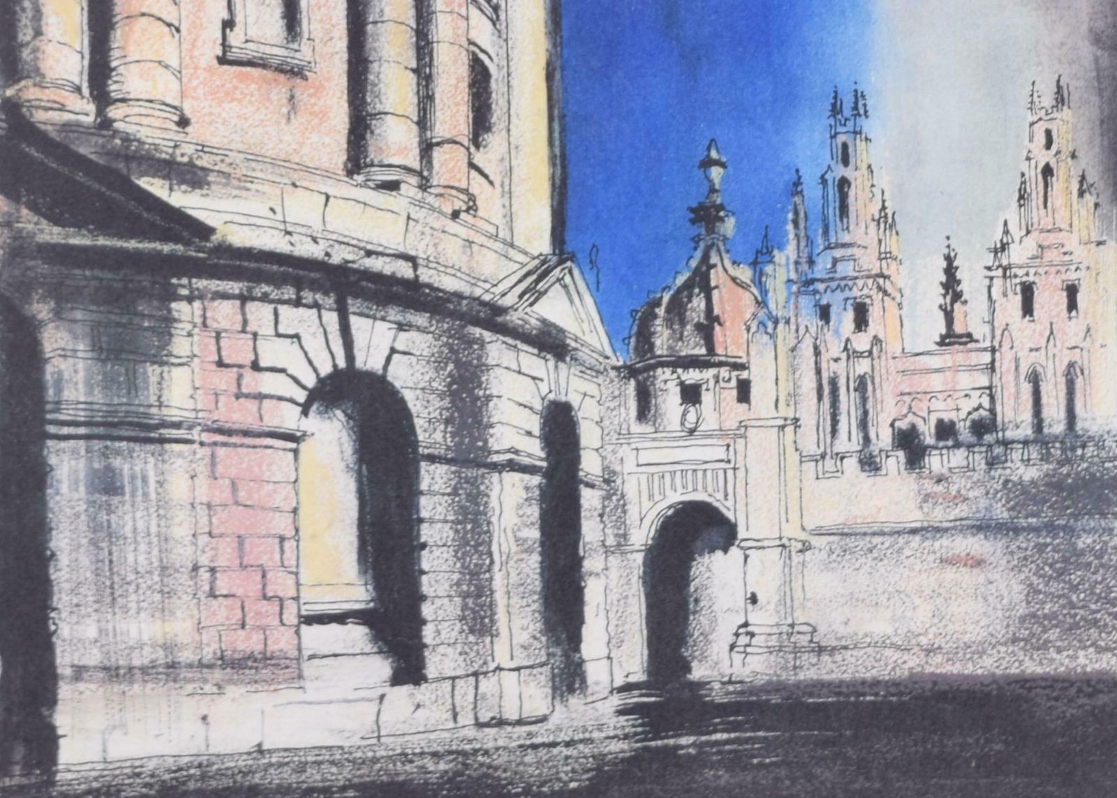 John Piper Ch Radcliffe Camera, University Of Oxford Signed Lithograph Print photo Art