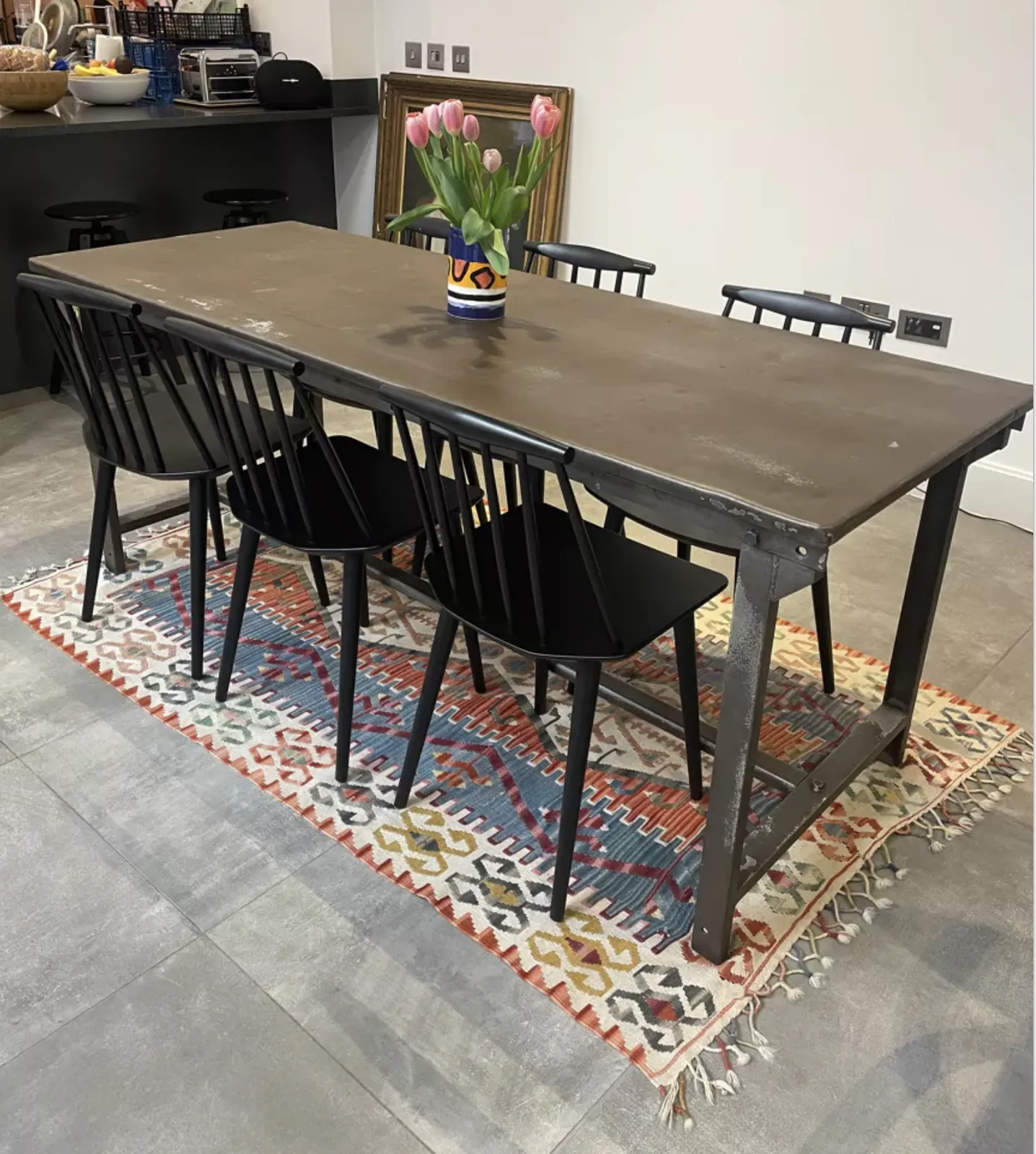 Steel French Military Foldable Table From Ww2