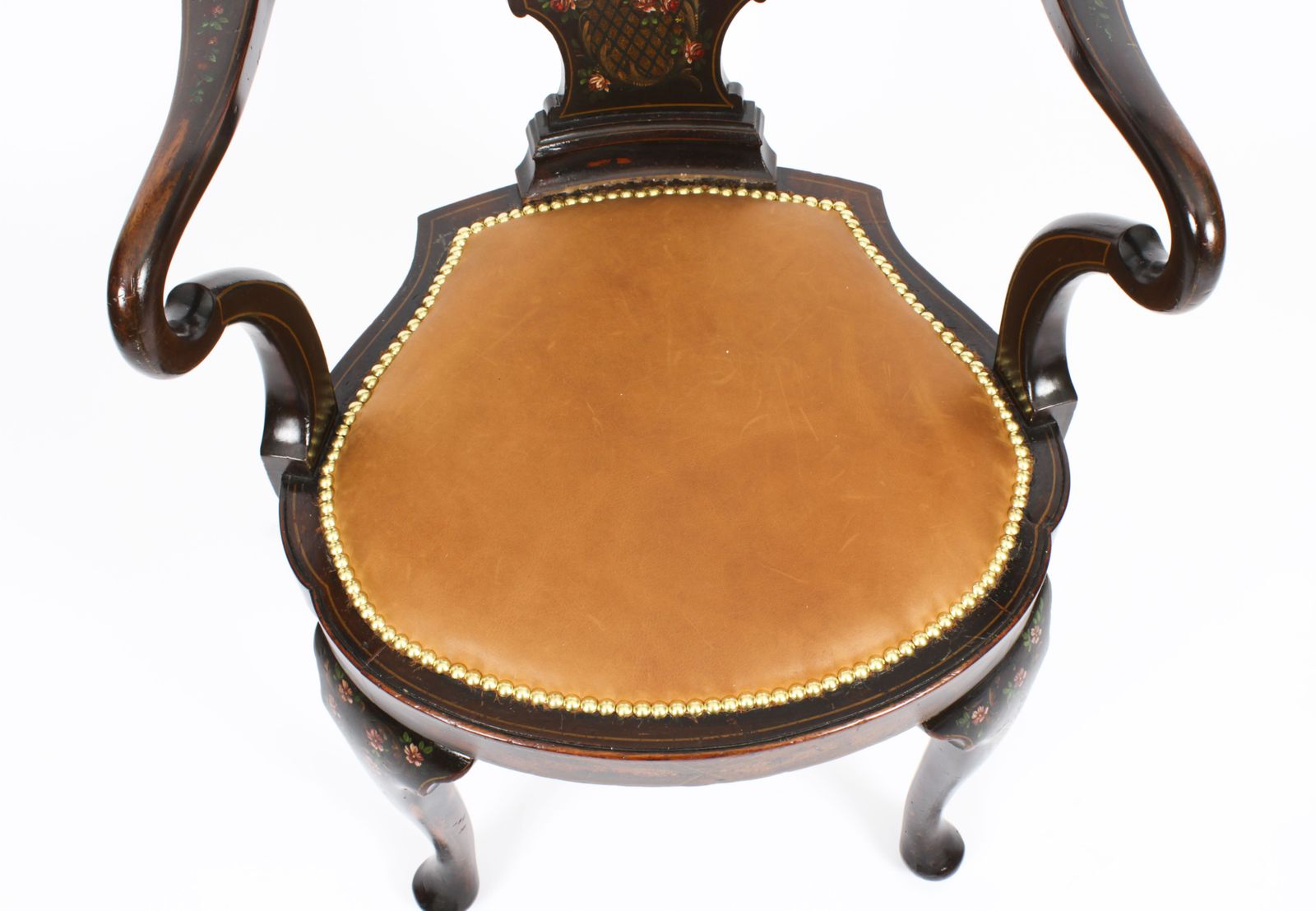 Antique French Vernis Martin Salon Open Armchair Druce & Co 19th Century photo buy
